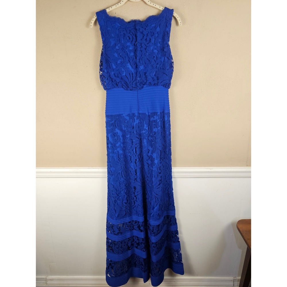 Tadashi Shoji Womens‎ Royal Blue Blouson Gown 0 - Picture 2 of 7